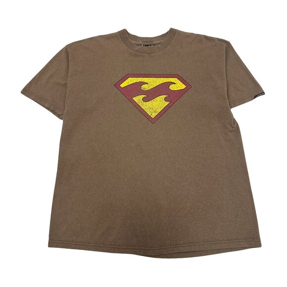 Vintage Billabong Surf Superman Graphic Tee L - Picture 1 of 5